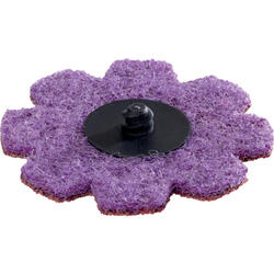 Reinforced non-woven discs in the shape of a flower Roll-On FVVB R